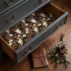 Gothic western wrapping paper with bull skulls and vintage florals by Wrapped Studios.
