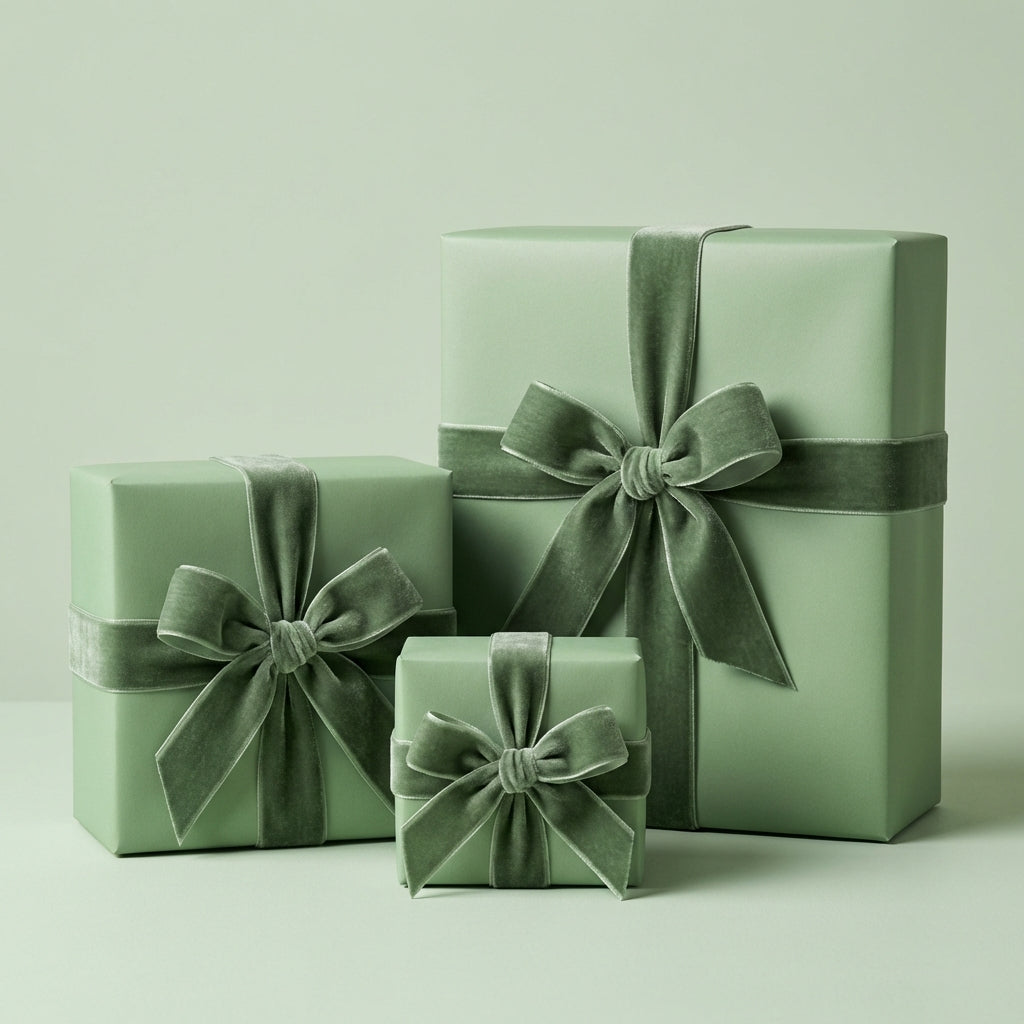 Sage wrapping paper mockup 4