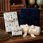 Vintage science wrapping paper with medical anatomy illustrations on gifts, by Wrapped Studios.