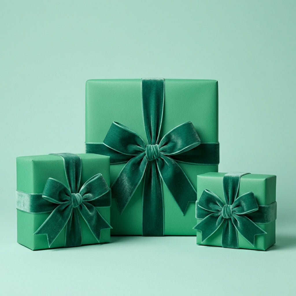 Seafoam wrapping paper mockup 4