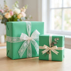 Seafoam wrapping paper mockup 8