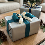 Sterling Silver wrapping paper mockup 6