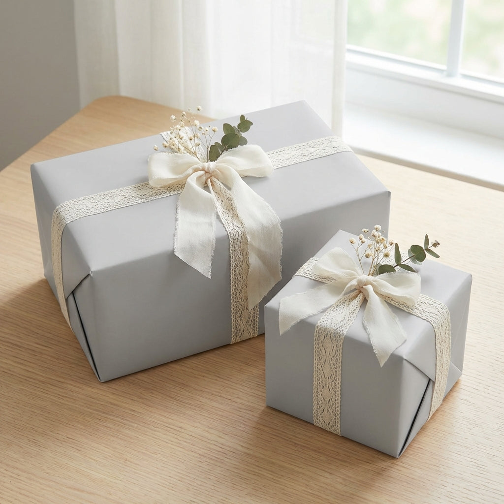 Silver Fog wrapping paper mockup 8