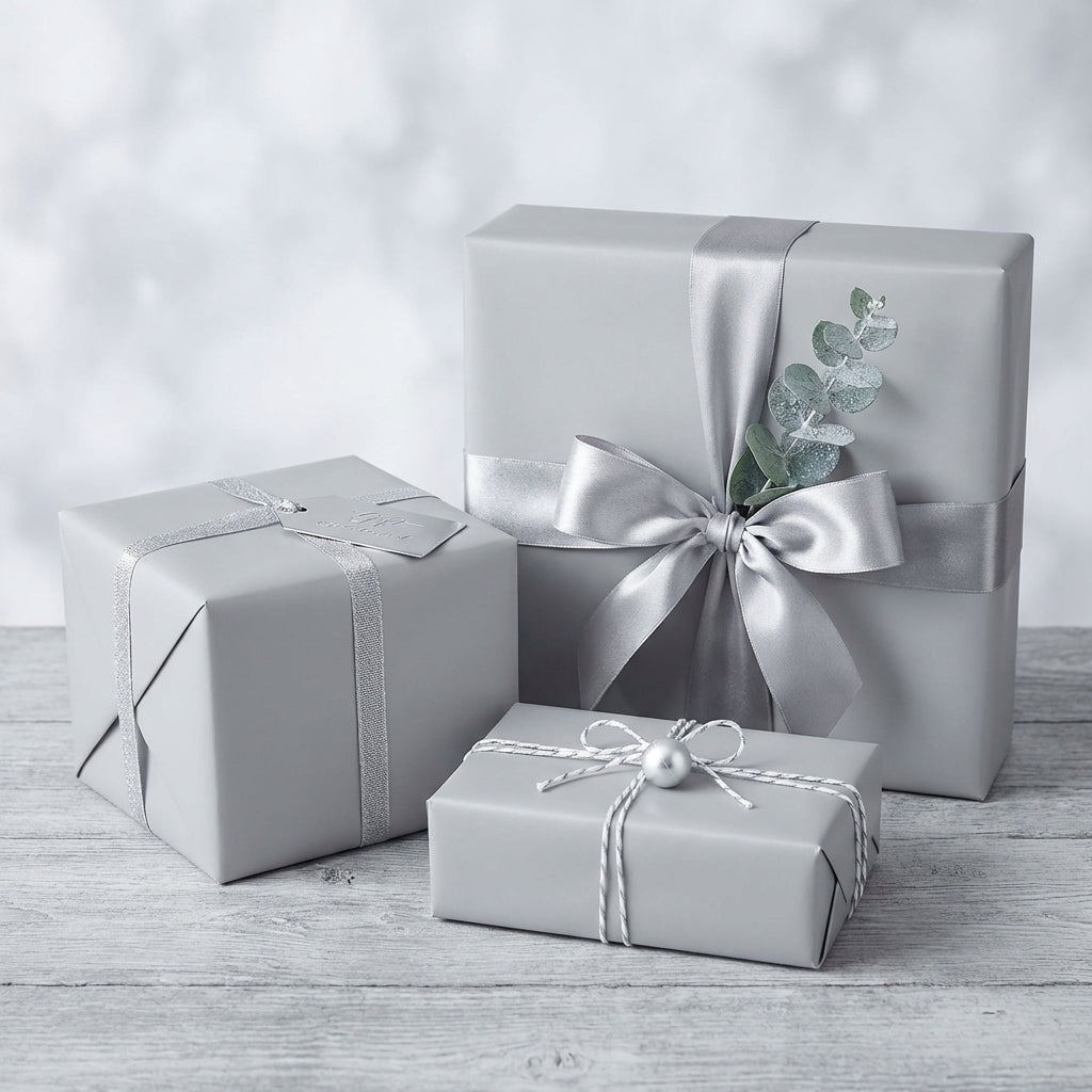 Silver Fog wrapping paper mockup 10