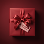 Cherry Red wrapping paper mockup 9