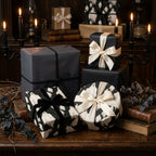 Spooky elegant ghost wrapping paper and luxury Halloween gift wrap by Wrapped Studios.