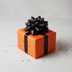Tangerine wrapping paper mockup 2