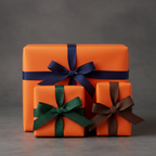 Tangerine wrapping paper mockup 7