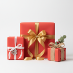 Coral Red wrapping paper mockup 1