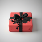 Coral Red wrapping paper mockup 2