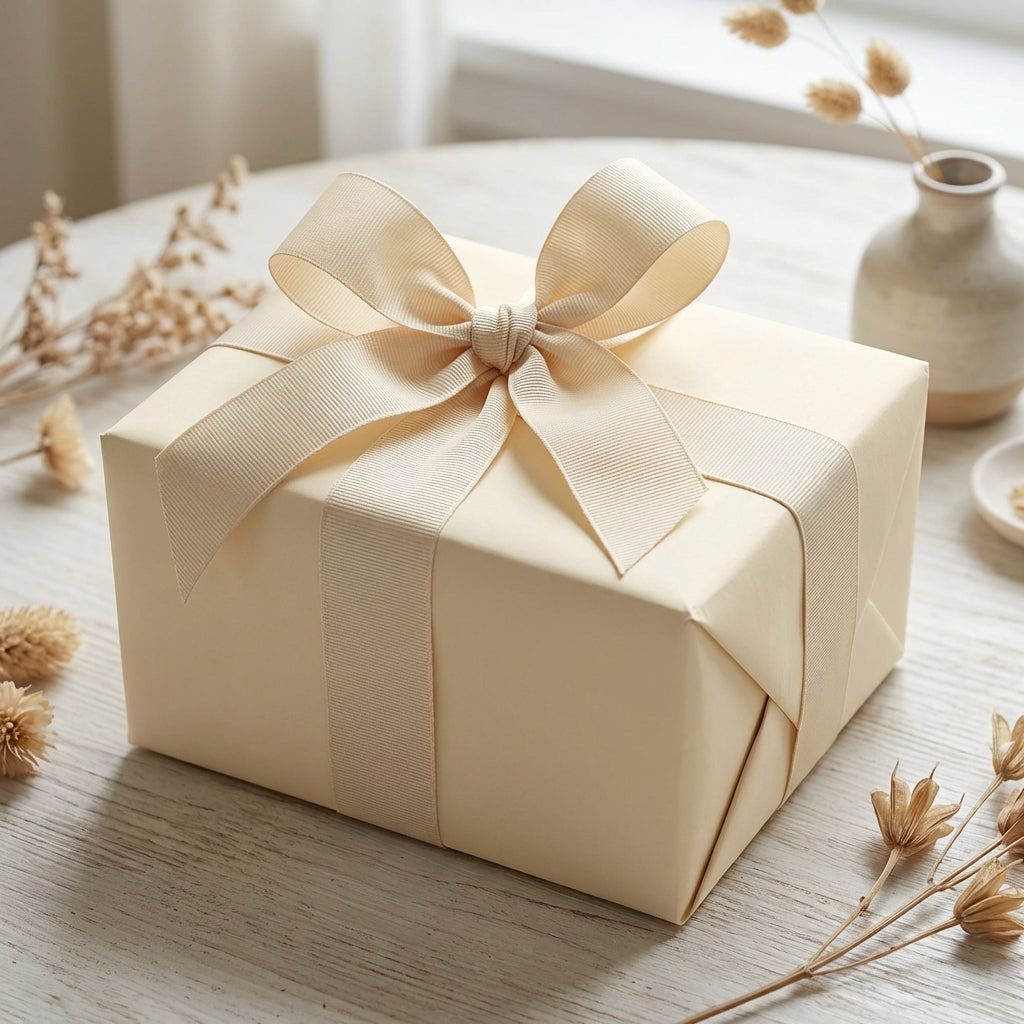 Vanilla Cream wrapping paper mockup 5