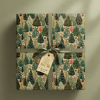 Evergreen Elegance: Landscape Gift Wrap