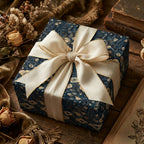 Midnight Meadow Botanical Blooms: Vintage Gift Wrap