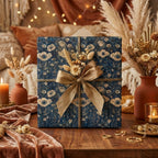 Midnight Meadow Botanical Blooms: Vintage Gift Wrap