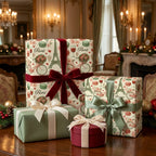 Vintage Paris wrapping paper with Eiffel Tower on elegant gift boxes by Wrapped Studios.
