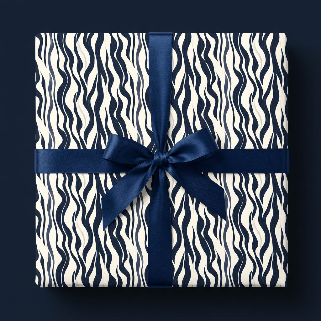 Wavy Whispers: Abstract Wrapping Paper