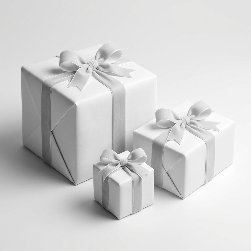 Pure White wrapping paper mockup 4