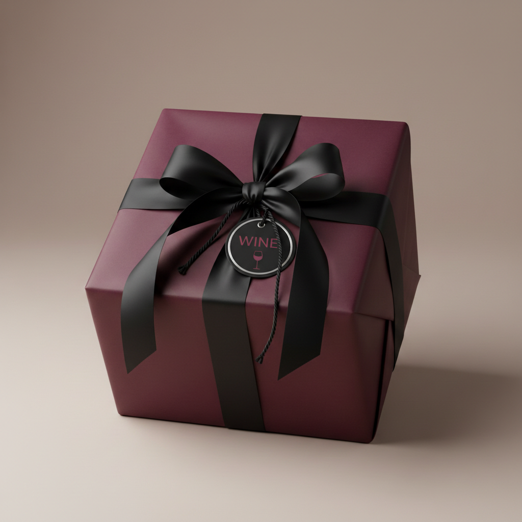 Wine wrapping paper mockup 2