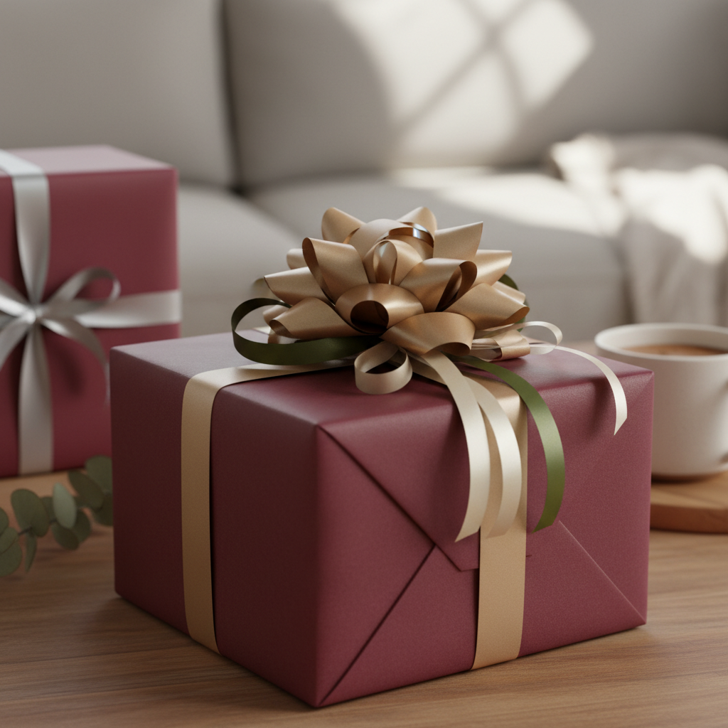 Wine wrapping paper mockup 6